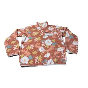 Patagonia Synchilla Snap-T Fleece Pullover L Flower Power Floral Jacket 2h1